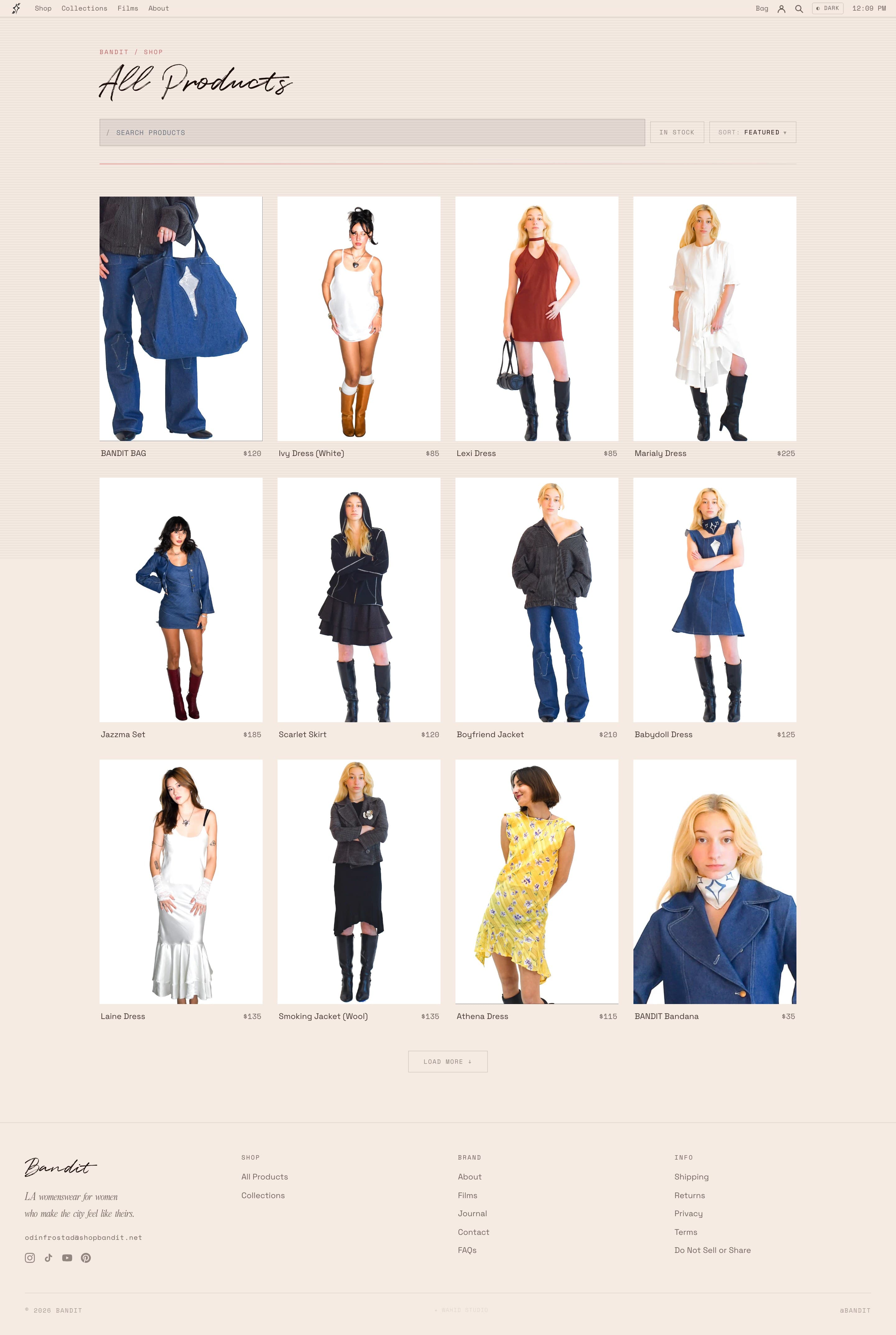 Collection page