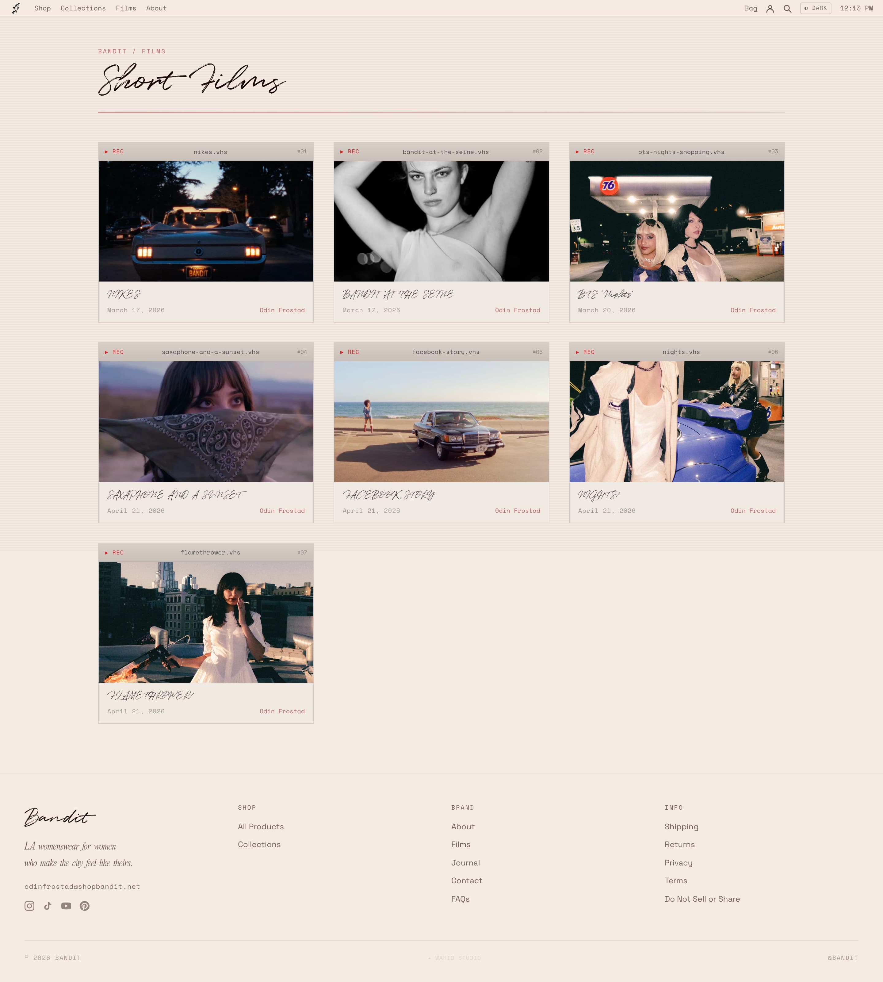 Films page